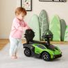 Nightcore 3-in-1 Push Car for Toddlers, Licensed Lamborghini Stroller Sliding Car with Push Handle & Arm Guardrails, Horn, Under Seat Storage, Ride on Kids Toy Car for Boys & Girls (Green) view 2