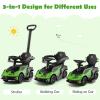 Nightcore 3-in-1 Push Car for Toddlers, Licensed Lamborghini Stroller Sliding Car with Push Handle & Arm Guardrails, Horn, Under Seat Storage, Ride on Kids Toy Car for Boys & Girls (Green) view 4