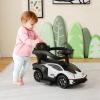 Nightcore 3-in-1 Push Car for Toddlers, Licensed Lamborghini Stroller Sliding Car with Push Handle & Arm Guardrails, Horn, Under Seat Storage, Ride on Kids Toy Car for Boys & Girls (White) view 2