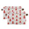 Nander Christmas Tree Storage Basket 2PCS,Foldable Storage Bin Waterproof Laundry Basket Storage Box with Handle for Home Closet & Office Living Room view 1