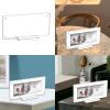 Acrylics Banknote Holder Clear Money Display Case Currency Ticket Protector Paper Money Display Frame 7.28x3.46Inch view 2