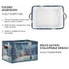 Nander Happy Christmas Eve Storage Basket 2PCS,Foldable Storage Bin Waterproof Laundry Basket Storage Box with Handle for Home Closet & Office Living Room view 2