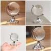 BIUDECO 3pcs Crystal Globe Decor for Desktop Elegant Tabletop Ornament Versatile Decoration for Home Office Beautiful Crystal Globe Solid Base Unique Idea for Special Occasions view 4