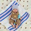 7" Miniature Silicone Baby Full Body Silicone Reborn Baby Doll Eyes Open Realistic Newborn Boy The Look Real Babies Soft Anti Stress Doll view 1
