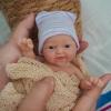 7" Miniature Silicone Baby Full Body Silicone Reborn Baby Doll Eyes Open Realistic Newborn Boy The Look Real Babies Soft Anti Stress Doll view 4