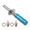2Pcs N4 Hot Spark Glow Plugs No.4 & RC Igniter Engine Starter & RC Aluminum Capped Air Filter Element Sponge 04104 Upgrade Parts view 4