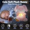 Emoin Breathing Bunny Plush, Breathing Stuffed Animal Sleep Buddy Bunny Teddy Plush with Light and Musical Doll for Adults and Kids,Anxiety Teddy for Adults view 2