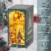 2025 New DIY Book Nook Kit Interesting Miniature Dollhouse Booknook Kit Pretty Puzzle Bookend Bookshelf Decor Exquisite Book Nook Set Decorative Bookends view 2