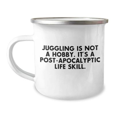 Juggling Gifts for Men, Women Friends, and Family - Christmas Unique Camping Mug with Funny Quote