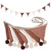 2Pcs 10 ft Pennant Banner Flags, Fabric Triangle Flag Banner, Hanging Triangle Bunting Flag, 10 Flags Triangle Garland Banner, Decorative Flag Banner Garland for Nursery Decor Playroom (Style 1) view 1