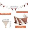 2Pcs 10 ft Pennant Banner Flags, Fabric Triangle Flag Banner, Hanging Triangle Bunting Flag, 10 Flags Triangle Garland Banner, Decorative Flag Banner Garland for Nursery Decor Playroom (Style 1) view 2