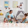2Pcs 10 ft Pennant Banner Flags, Fabric Triangle Flag Banner, Hanging Triangle Bunting Flag, 10 Flags Triangle Garland Banner, Decorative Flag Banner Garland for Nursery Decor Playroom (Style 1) view 3