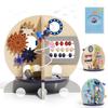 RRIBOUDWAN Wooden Ocean Activity Cube, Montessori Sensory Toy for 618 Months Toddlers, Birthday Gift for 1 Year Old Boys Girls view 1