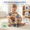 RRIBOUDWAN Wooden Ocean Activity Cube, Montessori Sensory Toy for 618 Months Toddlers, Birthday Gift for 1 Year Old Boys Girls view 4
