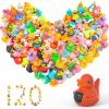 120 Pcs Rubber Ducks in Bulk, Mini Rubber Duckies for Toddler Baby Bath Toys, Kids Bath Pool Toys, Duck Gifts for Birthday Party Favors view 1