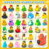 120 Pcs Rubber Ducks in Bulk, Mini Rubber Duckies for Toddler Baby Bath Toys, Kids Bath Pool Toys, Duck Gifts for Birthday Party Favors view 2