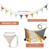 2Pcs 10 ft Pennant Banner Flags, Fabric Triangle Flag Banner, Hanging Triangle Bunting Flag, 10 Flags Triangle Garland Banner, Decorative Flag Banner Garland for Nursery Decor Playroom (Style 2) view 2