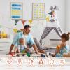 2Pcs 10 ft Pennant Banner Flags, Fabric Triangle Flag Banner, Hanging Triangle Bunting Flag, 10 Flags Triangle Garland Banner, Decorative Flag Banner Garland for Nursery Decor Playroom (Style 2) view 3