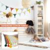 2Pcs 10 ft Pennant Banner Flags, Fabric Triangle Flag Banner, Hanging Triangle Bunting Flag, 10 Flags Triangle Garland Banner, Decorative Flag Banner Garland for Nursery Decor Playroom (Style 2) view 4