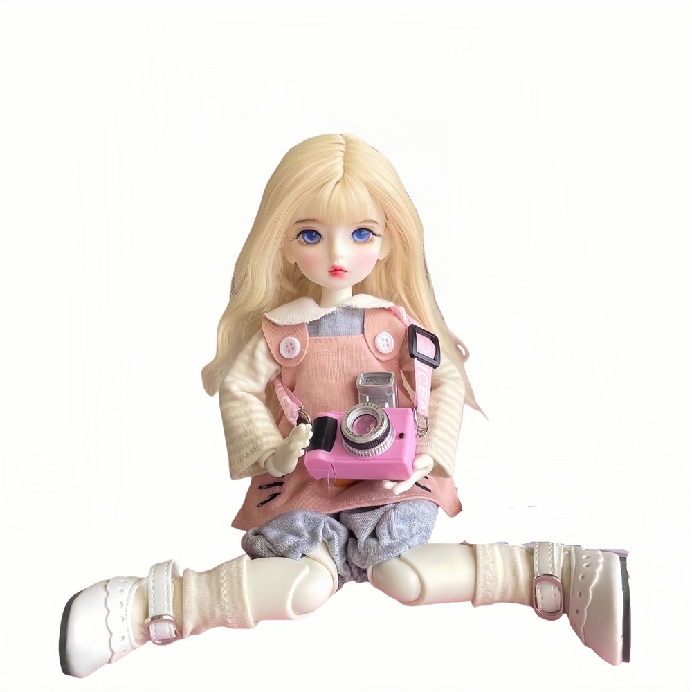 1/6 BJD Doll Kawaii Ball Joint Doll Handmade Makeup 11.8 Inches Collectible Cartoon Dress up Dolls Best Gift (N)
