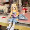 1/6 BJD Doll Kawaii Ball Joint Doll Handmade Makeup 11.8 Inches Collectible Cartoon Dress up Dolls Best Gift (N) view 4