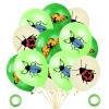 45 Pieces Spring Summer Bug Birthday Party Decorations, 12 Inch Insects Latex Balloons, Butterfly Beetles Balloons for Baby Shower Boys Girls Insect Theme Party Supplies view 1