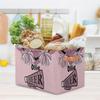 KFNHN Personalized Foldable Storage Basket with Name Pink Glitter Cheerleading, Laundry Hamper Dirty Clothes Pet Toys Storage Bin with Handles for Shelf Home Closet view 3