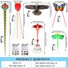 Silipull 6 Pack Large Flying Animal Kites for Adults with Reel and String Eagle Dragon Butterfly Dragonfly Octopus Snake Pterodactyl Dinosaur Kites for Beach Outdoor Park Game Activities view 2