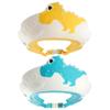 2Pcs Kids Shower Cap,Baby Shower Cap, Adjustable Kids Shower Cap Shield, Cute Dinosaur Shape Baby Shower Cap Shield, Soft Anti-slip Shampoo Buddy for Kids Eye & Ear Protection view 1