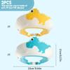 2Pcs Kids Shower Cap,Baby Shower Cap, Adjustable Kids Shower Cap Shield, Cute Dinosaur Shape Baby Shower Cap Shield, Soft Anti-slip Shampoo Buddy for Kids Eye & Ear Protection view 2