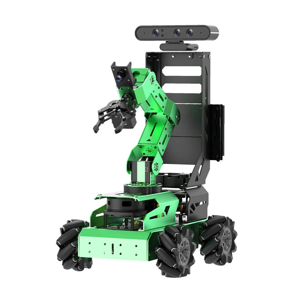 HIWONDER JetAuto Pro ROS2 Robot Car with AI Vision Robotic Arm Support SLAM Mapping/Navigation/Autonomous Driving/Python for Engineering Student and AdultsUltimate Kit with Jetson Nano 4GB