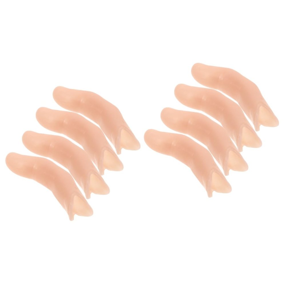 Cabilock 2sets Party Finger Prop Fake Fingers Sleeves for Magician Trick Comfortable Easy to Use Accessory 4pcs*2