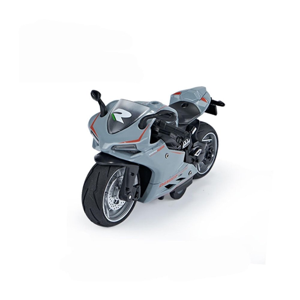 ATXTLWL 1:12 Motorcycle Imitation with Sound and Light for:MV Agusta Ducati Die-Casting Gift Collection(B)