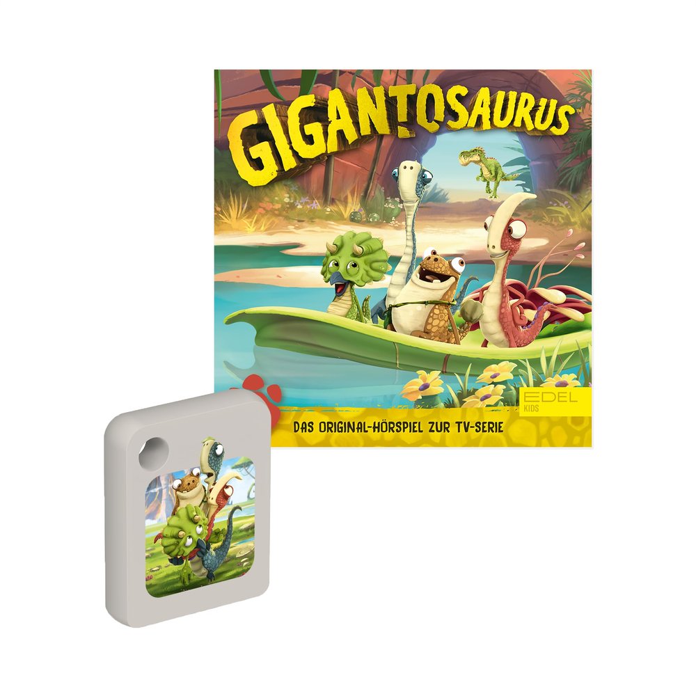 Galakto Gigantosaurus - The Mysterious Cave, Radio Play for Kids 4+, 49 Min, 3.5mm Audio Jack, Dual Headphone Ports, Green, Brown
