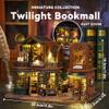 Flever Dollhouse Miniature DIY House Kit Creative Room with Furniture and Glass Cover for Romantic Artwork Gift (Twilight Bookmall) view 2
