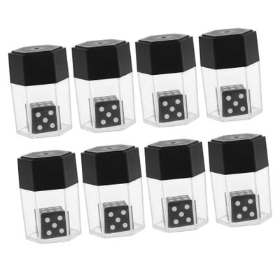 Alasum 10pcs Delicate Funny Gimmick Dice Unique Trick Props for Magician Prank Toy Accessory Creative Design for Enhanced Shows and Captivating Entertainment