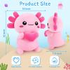 Achwishap Axolotl Plush,Axolotl Stuffed Animal Plush Toys,14 Salamander Plushie,Cute Plushies Soft Newt Plushy Kawaii Plushies Huggging Pillow,Cuddly Animal Body Pillow Gifts for Valentines(Pink) view 2