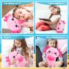 Achwishap Axolotl Plush,Axolotl Stuffed Animal Plush Toys,14 Salamander Plushie,Cute Plushies Soft Newt Plushy Kawaii Plushies Huggging Pillow,Cuddly Animal Body Pillow Gifts for Valentines(Pink) view 4