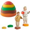 Almast Kids Balance Stepping Stones for Kids  Pack of 5 | Rainbow Color Obstacle Set | Non-Slip Indoor Climbing & Jumping Activity Toy for Ages 3+ view 1