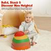 Almast Kids Balance Stepping Stones for Kids  Pack of 5 | Rainbow Color Obstacle Set | Non-Slip Indoor Climbing & Jumping Activity Toy for Ages 3+ view 2