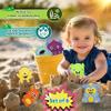 6" Monster Toy Set - 6 Pcs Bulk , Cute Rubber Animals 3+ Year Old Toys, Great as Party Favors, Inside and Outside Play for Toddlers, Classroom Gifts for Students (Monster - 6 Pack) view 2