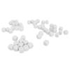 ANGGREK Six Sided Dice, Plastic Light Weight Round Corner 0.6in Dice Cubes for Math Teaching (White) view 1