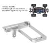 Alomejor RC Servo Mount Bracket Low Center for Phoenix F10 VP, Steering Accuracy Improvement Stable Control for 1/10 RC Car Model (Silver) view 2