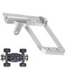 Alomejor RC Servo Mount Bracket Low Center for Phoenix F10 VP, Steering Accuracy Improvement Stable Control for 1/10 RC Car Model (Silver) view 4