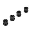 4pcs Black RC Hex Hub Extension Hex Drive A for 1/10 RC Car Compatible with AXIAL HSP I Hex Hub Spacers 12mm Wheels Imp Performance (Black) view 2