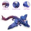 HEZUJ 3D Printed Dragon Eggs with Dragon Inside, Articulated Crystal Dragon Toys for Kids, Easter Stuffers Party Favors for Boys Teen Girls, Classroom Prize Supplies Valentines Day Gifts (Green) view 2