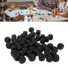 ANGGREK Six Sided Dice, Plastic Light Weight Round Corner 0.6in Dice Cubes for Math Teaching (Black) view 3