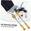BCOATH 6pcs Rc Pull Rod Turnbuckle Rod Linkage Telescoping for Rc Car Steering Upgrade view 4