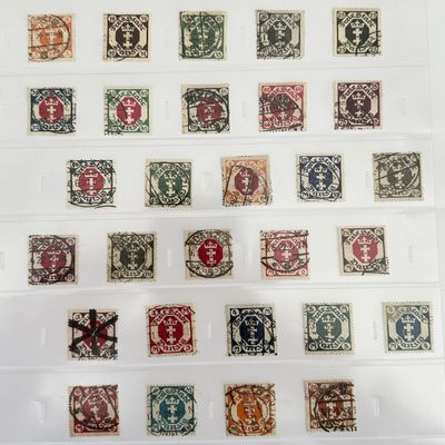 29 German Stamps for Collector 1922 Danzig Free City of Danzig Fine Used/Cancelled No Charge Postage Inside US
