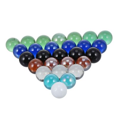 Hohopeti 50pcs Crystal Ball Marbles Decorative Balls for Aquarium Glass Marbles Toys Safe for Boys and Girls